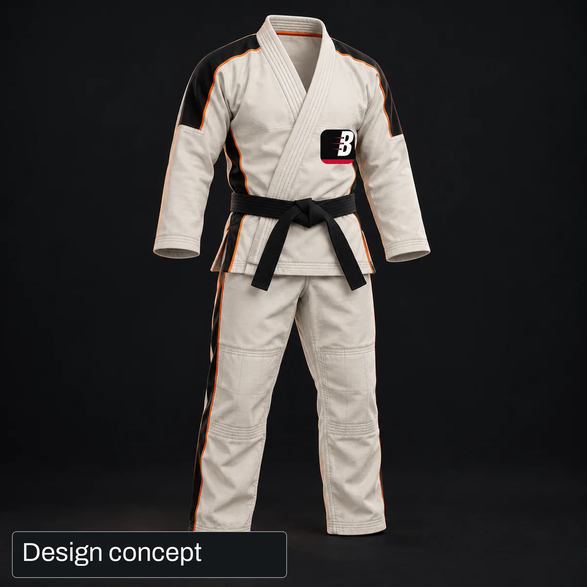 Design concept: Ghost BJJ gi