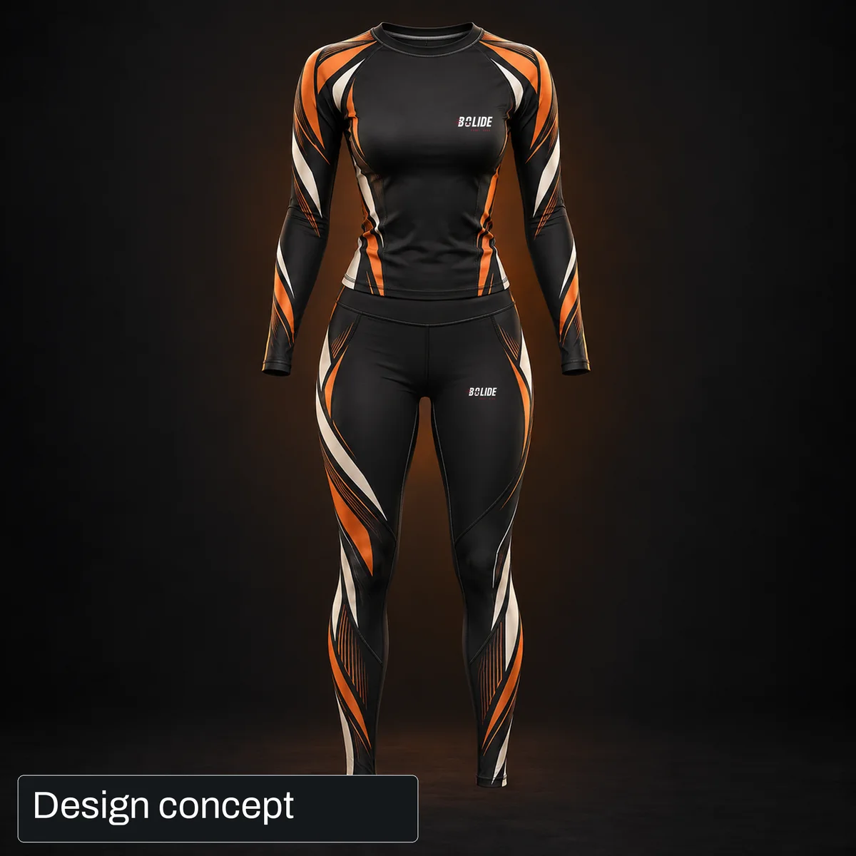 Design concept: Meteor / Long set Women's fightwear